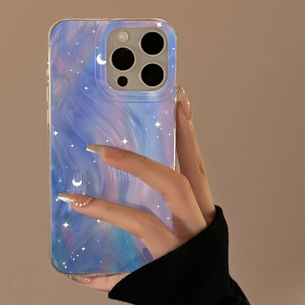 Phone Cases Silicone - Fashion Glitter Starry Gradient Phone Case