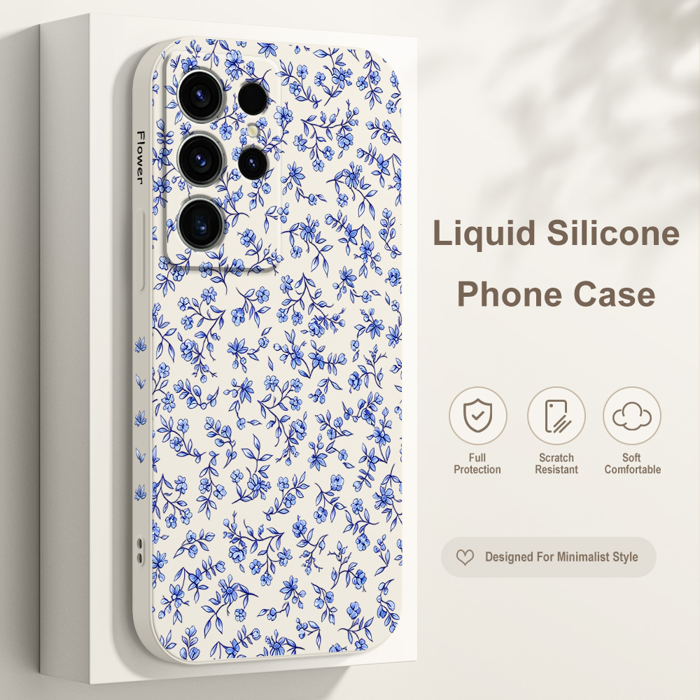 Phone Cases Silicone - Twisted Floral Phone Case For Samsung