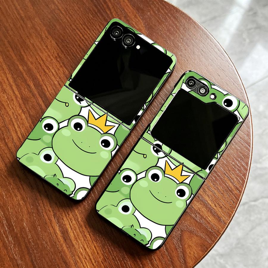 Full Cover Frog Design Phone C - Phone Cases Z Flip 5 recension och pris