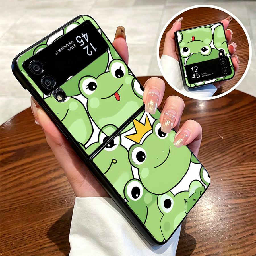 Full Cover Frog Design Phone C - Phone Cases Z Flip 5 recension och pris