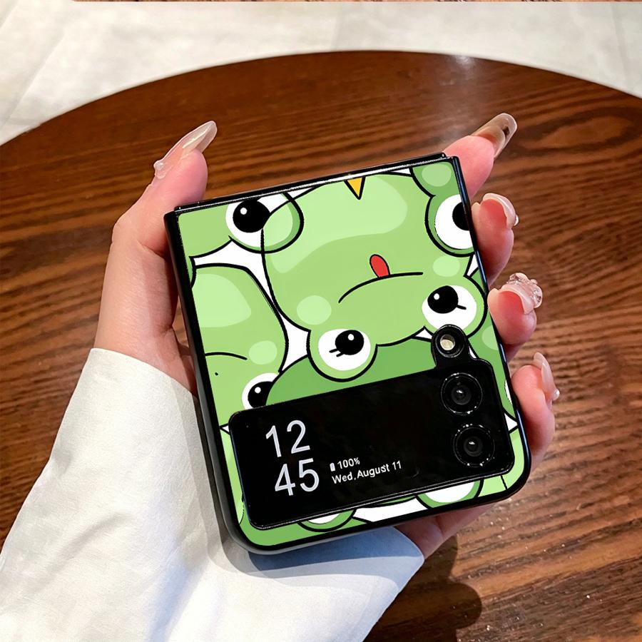 Full Cover Frog Design Phone C - Phone Cases Z Flip 5 recension och pris