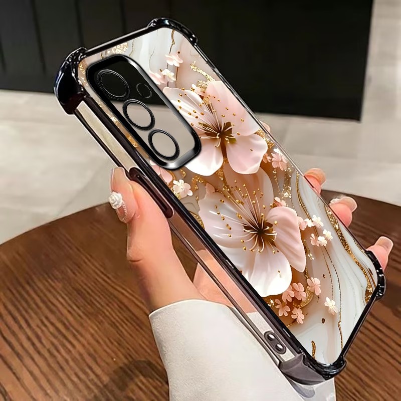 Electroplated Flower Clear Pho - Phone Cases Clear recension och pris