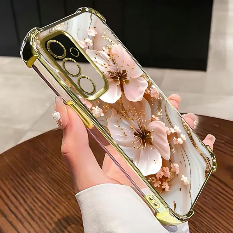 Electroplated Flower Clear Pho - Phone Cases Clear recension och pris