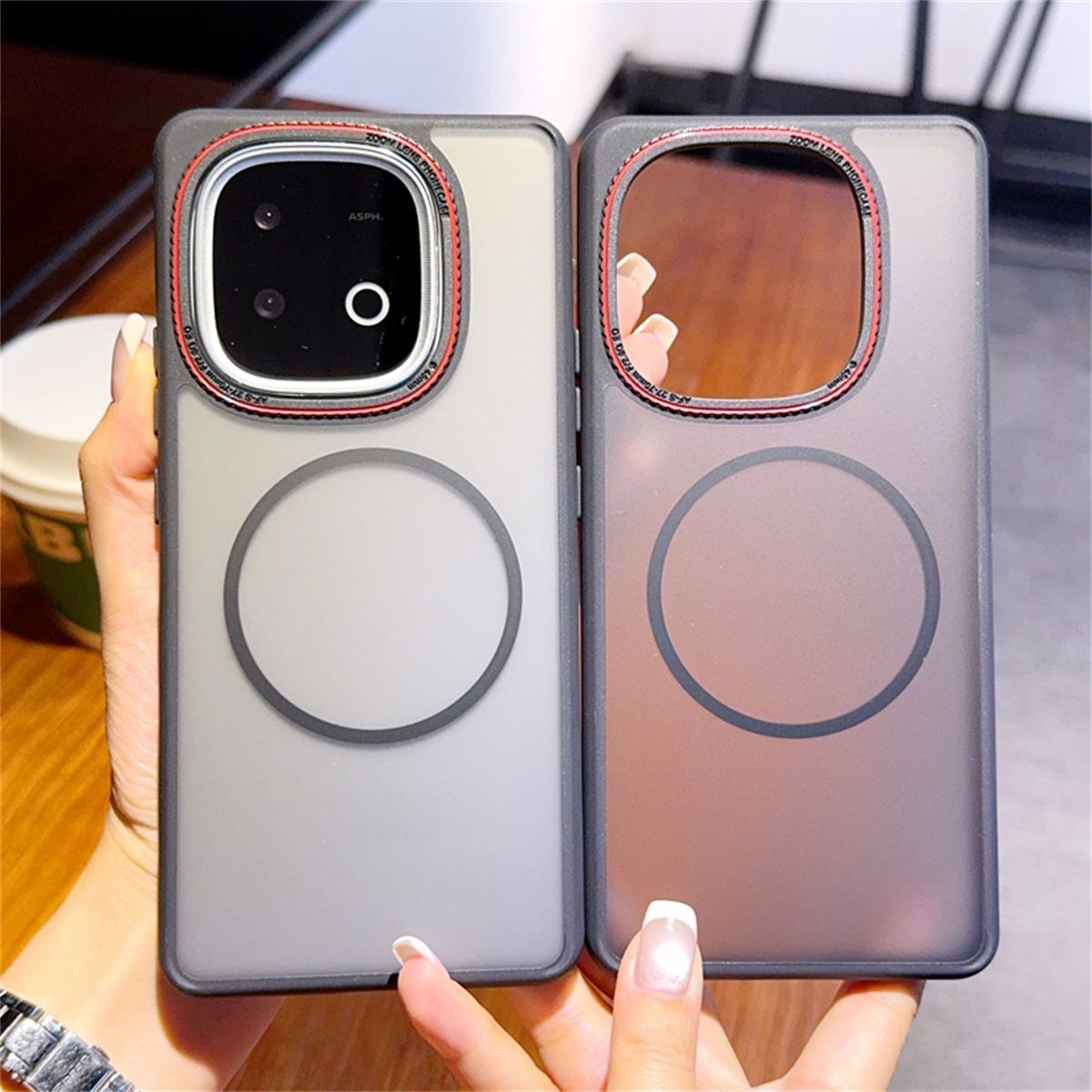 Luxury Matte Magnetic Case for - Ring Stand Case recension och pris