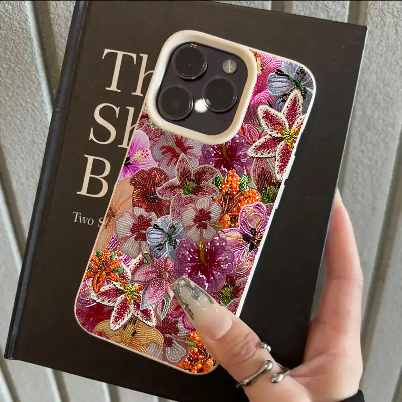 Luxurious Beaded Flower Lychee - Phone Cases Expensive recension och pris