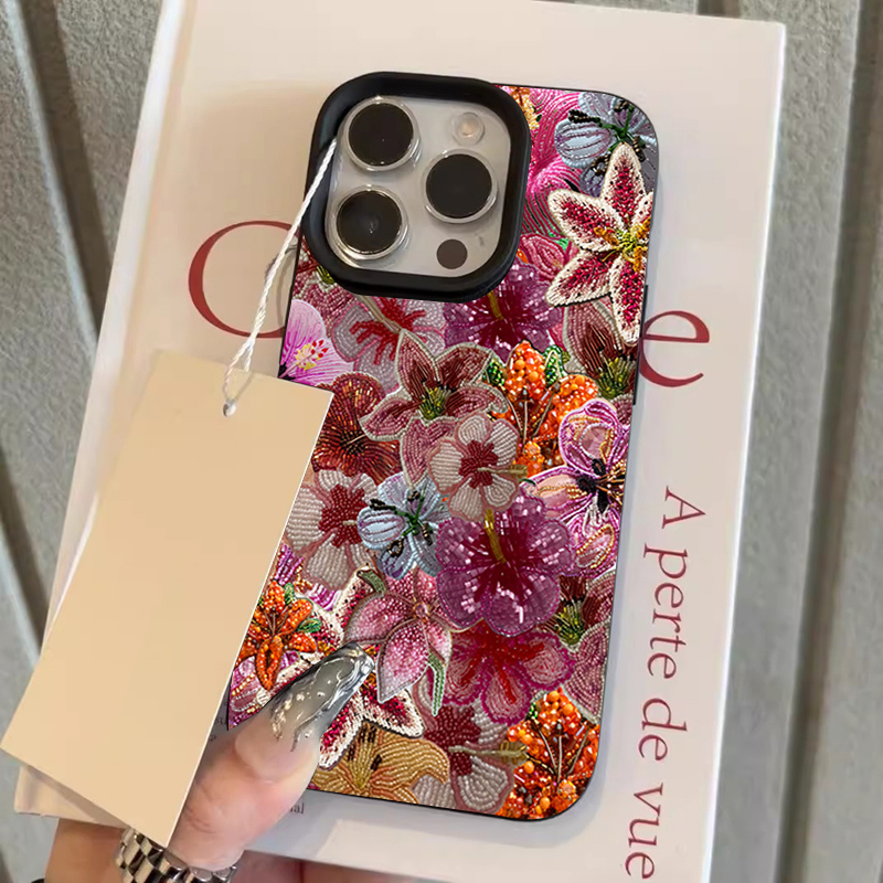 Luxurious Beaded Flower Lychee - Phone Cases Expensive recension och pris