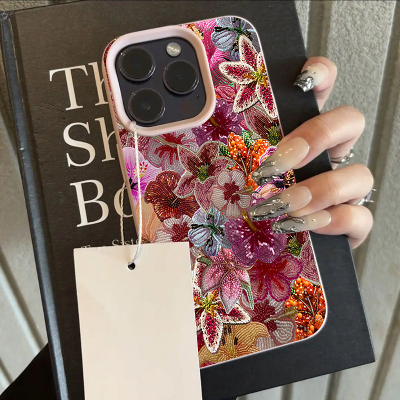 Luxurious Beaded Flower Lychee - Phone Cases Expensive recension och pris