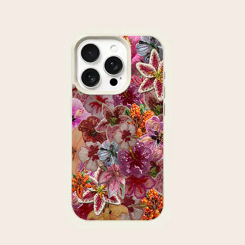 Luxurious Beaded Flower Lychee - Phone Cases Expensive recension och pris