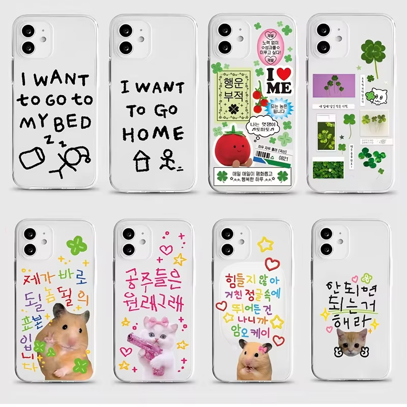 Korean Ins Cute Four Leaf Clov - Phone Cases Clear recension och pris
