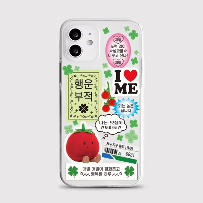 Korean Ins Cute Four Leaf Clov - Phone Cases Clear recension och pris