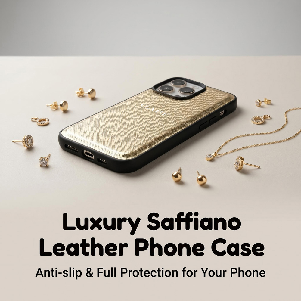 INS Minimalist Saffiano Leathe - Monogram Custom Case recension och pris