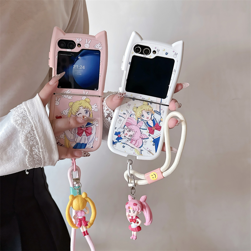 Cute Cartoon Japan Anime Sailo - Phone Cases Z Flip 5 recension och pris