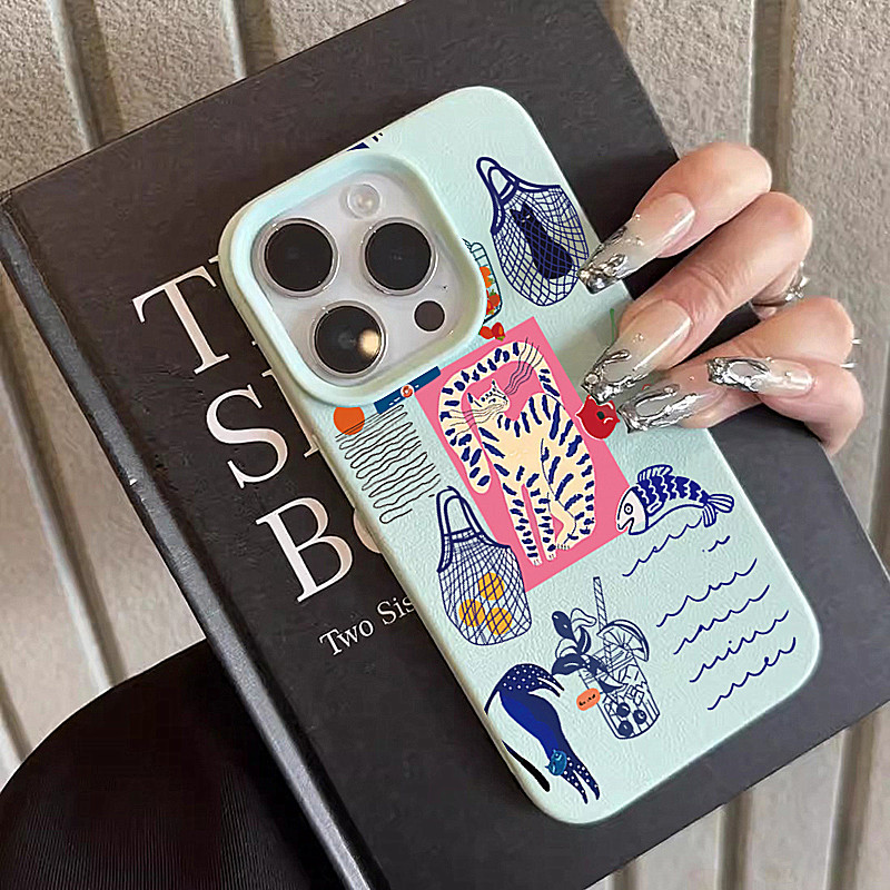 Cute Cherry Cat Print Phone Ca - Phone Cases Unique recension och pris