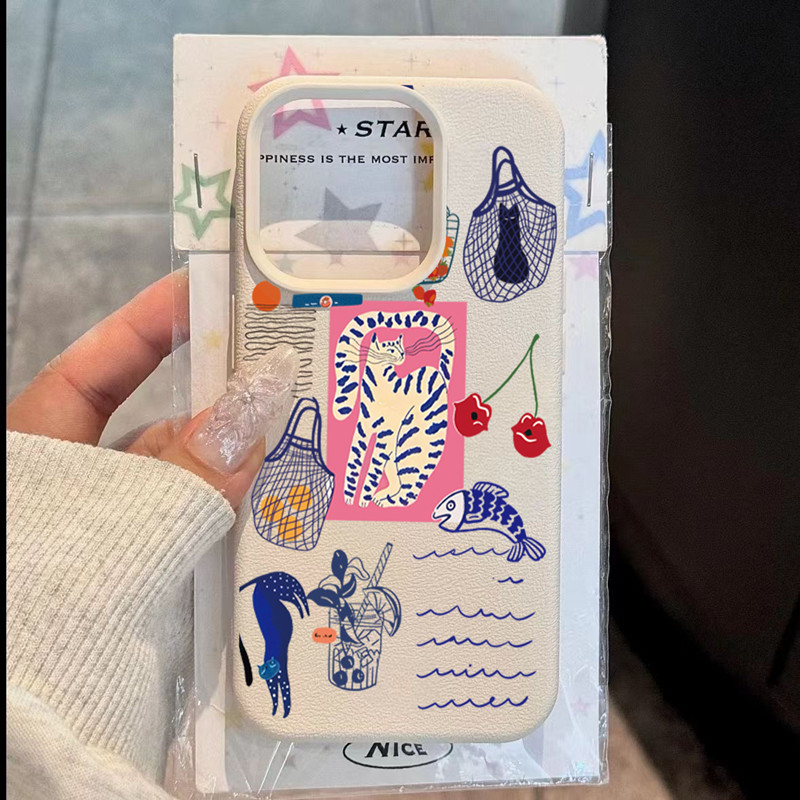 Cute Cherry Cat Print Phone Ca - Phone Cases Unique recension och pris