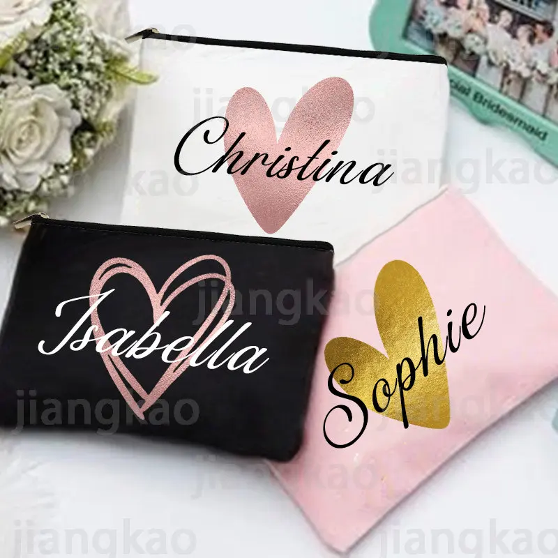 Personalized Makeup Bag Brides - Monogram Custom Case recension och pris