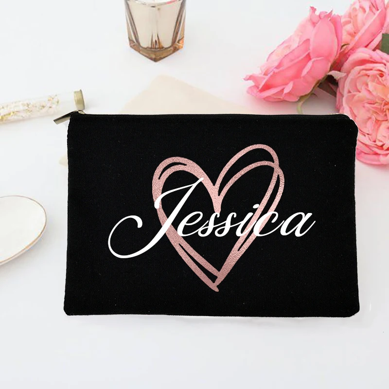 Personalized Makeup Bag Brides - Monogram Custom Case recension och pris