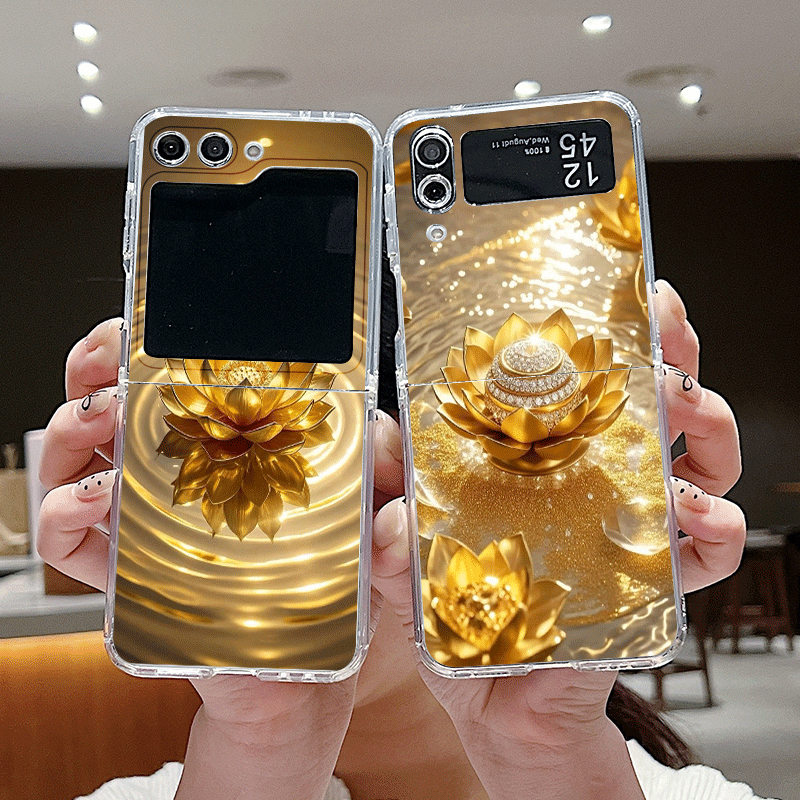 Creative Golden Lotus Flower P - Phone Cases Z Flip 5 recension och pris