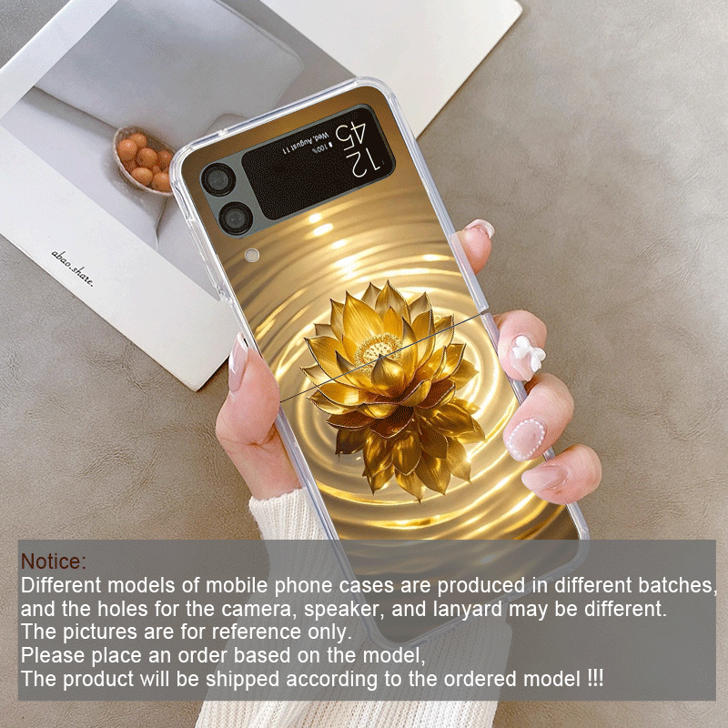 Creative Golden Lotus Flower P - Phone Cases Z Flip 5 recension och pris