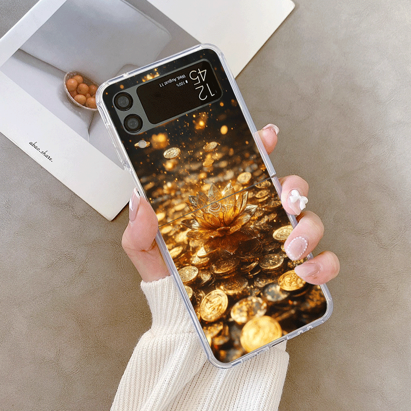 Creative Golden Lotus Flower P - Phone Cases Z Flip 5 recension och pris
