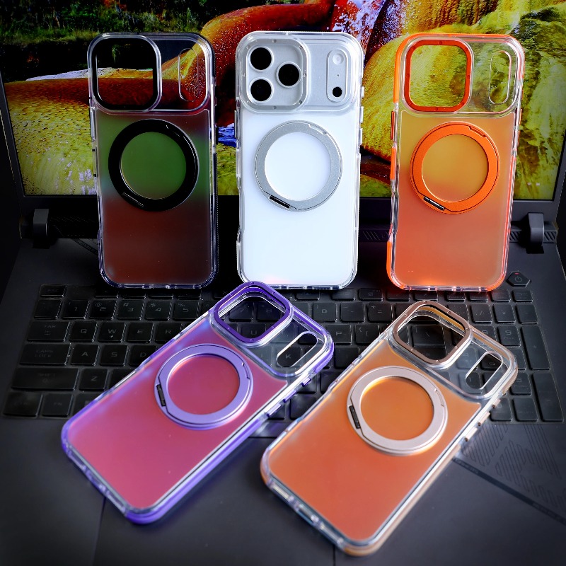 Luxury Laser Gradient Magnetic - Ring Stand Case recension och pris
