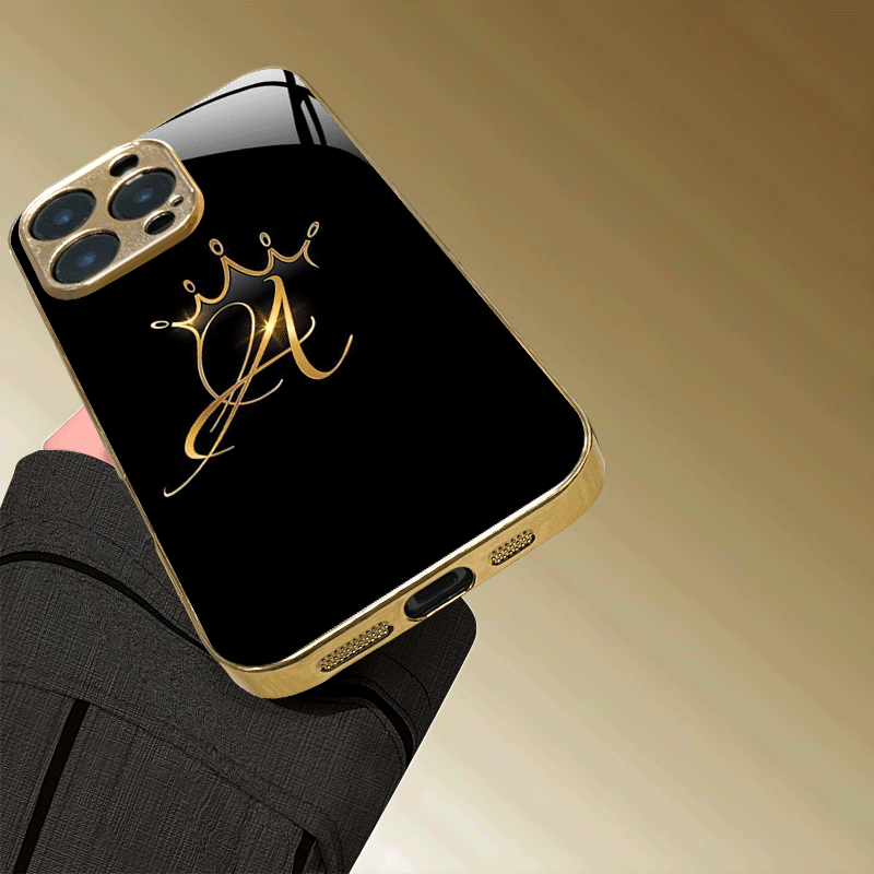 Noble Golden Crown Monogram Ha - Monogram Custom Case recension och pris