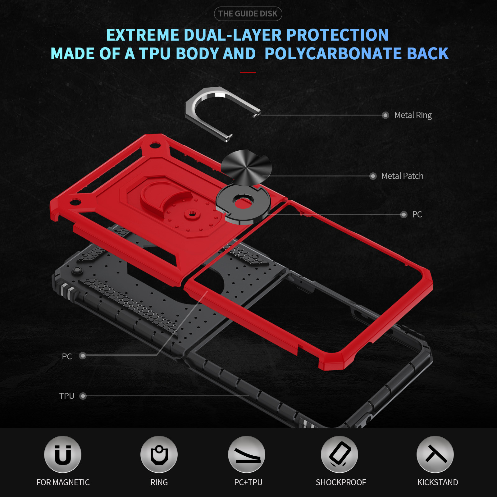 Military-grade Shockproof Phon - Rugged Armor Case recension och pris