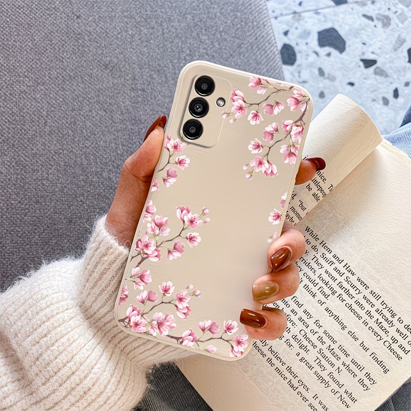 Pink Cherry Blossom Branch Pri - Phone Cases Pink recension och pris