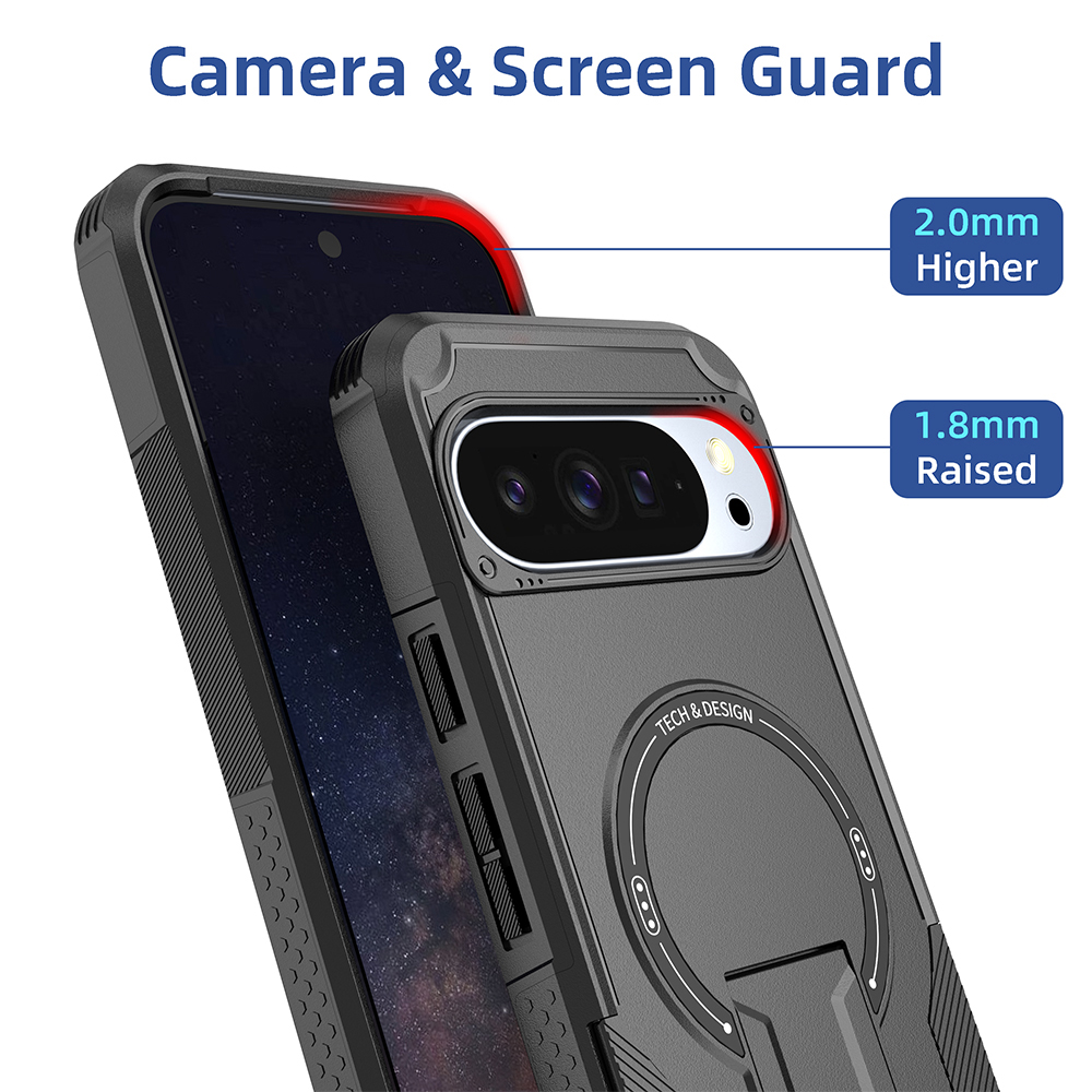 Luxury Armor Magnetic Case for - Ring Stand Case recension och pris