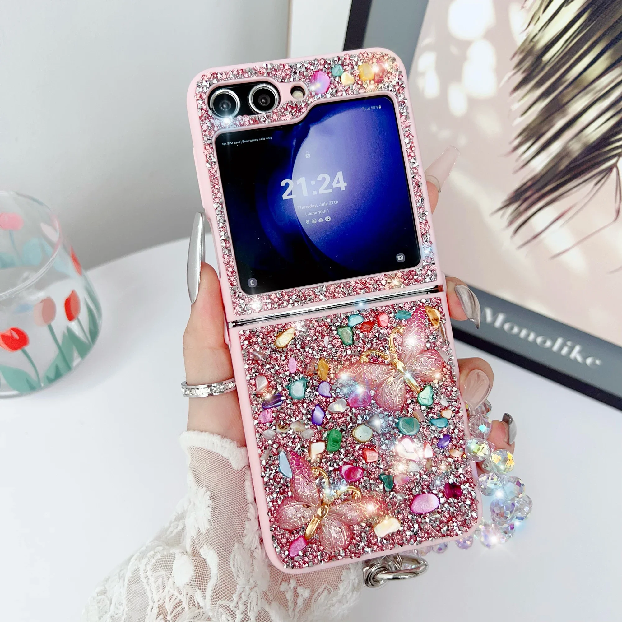 Luxury Glitter Phone Case For  - Phone Cases Z Flip 5 recension och pris