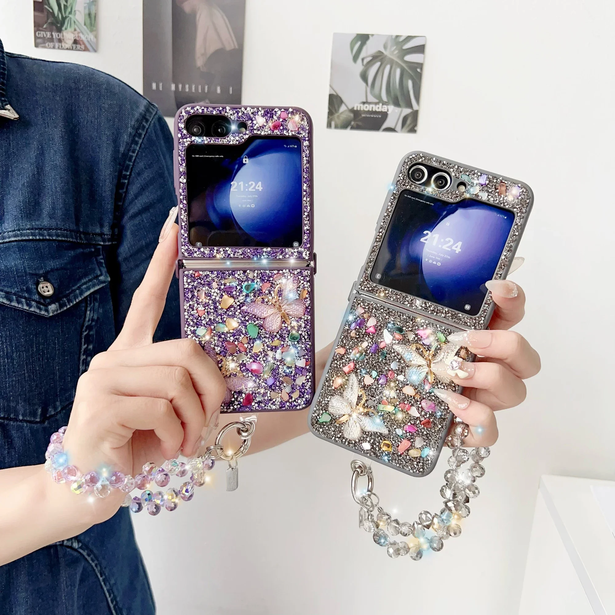 Luxury Glitter Phone Case For  - Phone Cases Z Flip 5 recension och pris
