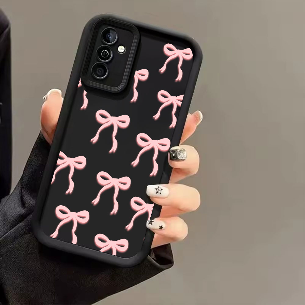 Pink Bow Print Soft TPU Phone  - Phone Cases Pink recension och pris