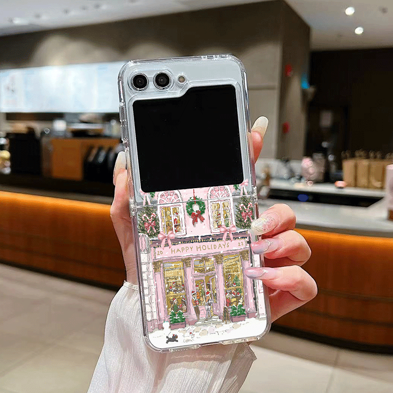 Rural Building Snow Scenery Ch - Phone Cases Z Flip 5 recension och pris