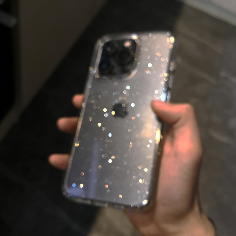 Transparent Simple Glitter Pho - Phone Cases Expensive recension och pris