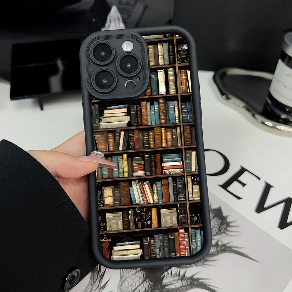Book Shelf Creative Pattern Ph - Phone Cases Unique recension och pris
