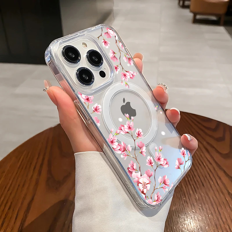 Luxury Pink INS Flowers Case F - Phone Cases Expensive recension och pris