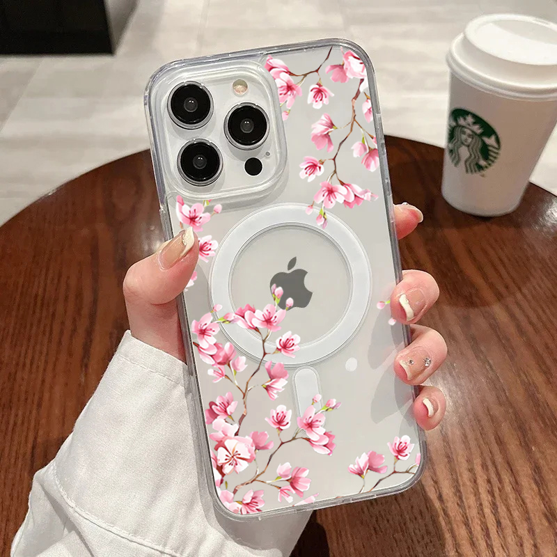 Luxury Pink INS Flowers Case F - Phone Cases Expensive recension och pris