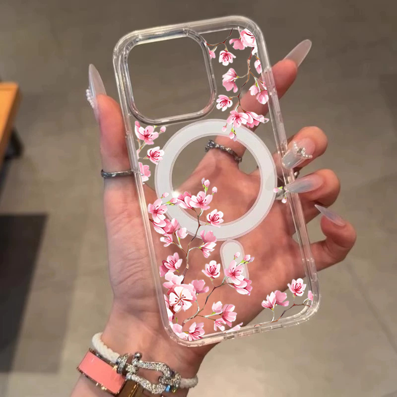 Luxury Pink INS Flowers Case F - Phone Cases Expensive recension och pris
