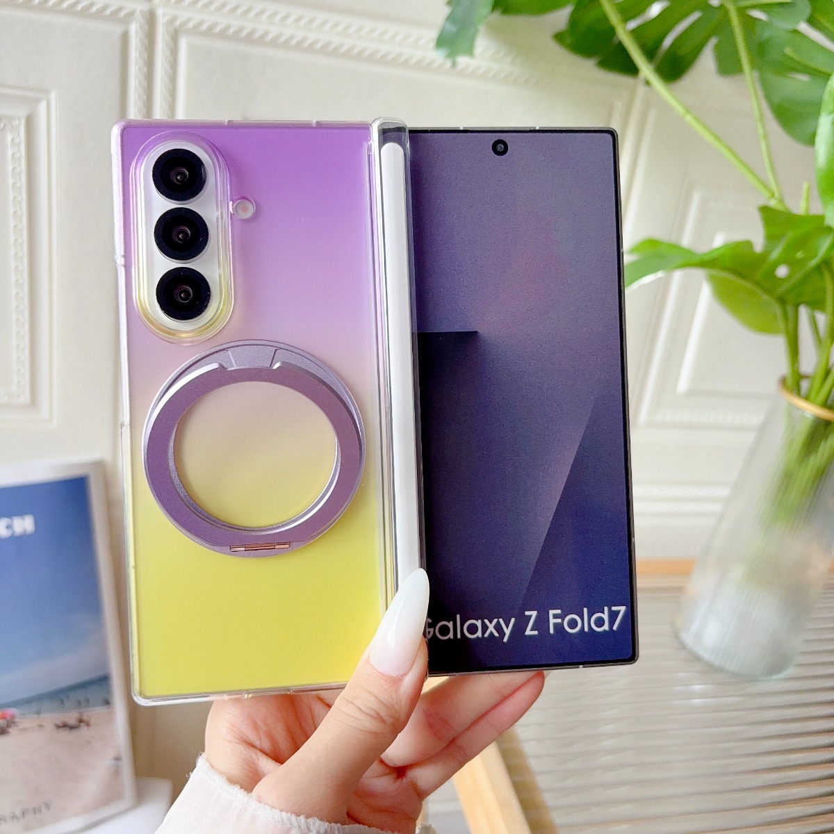 Gradient Transparent Rotate Ri - Ring Stand Case recension och pris