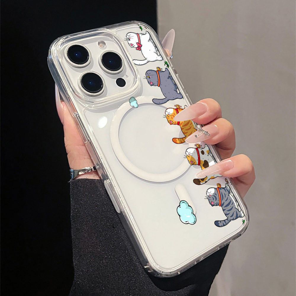 Cute Cartoon Cat Clear Phone C - Phone Cases Clear recension och pris