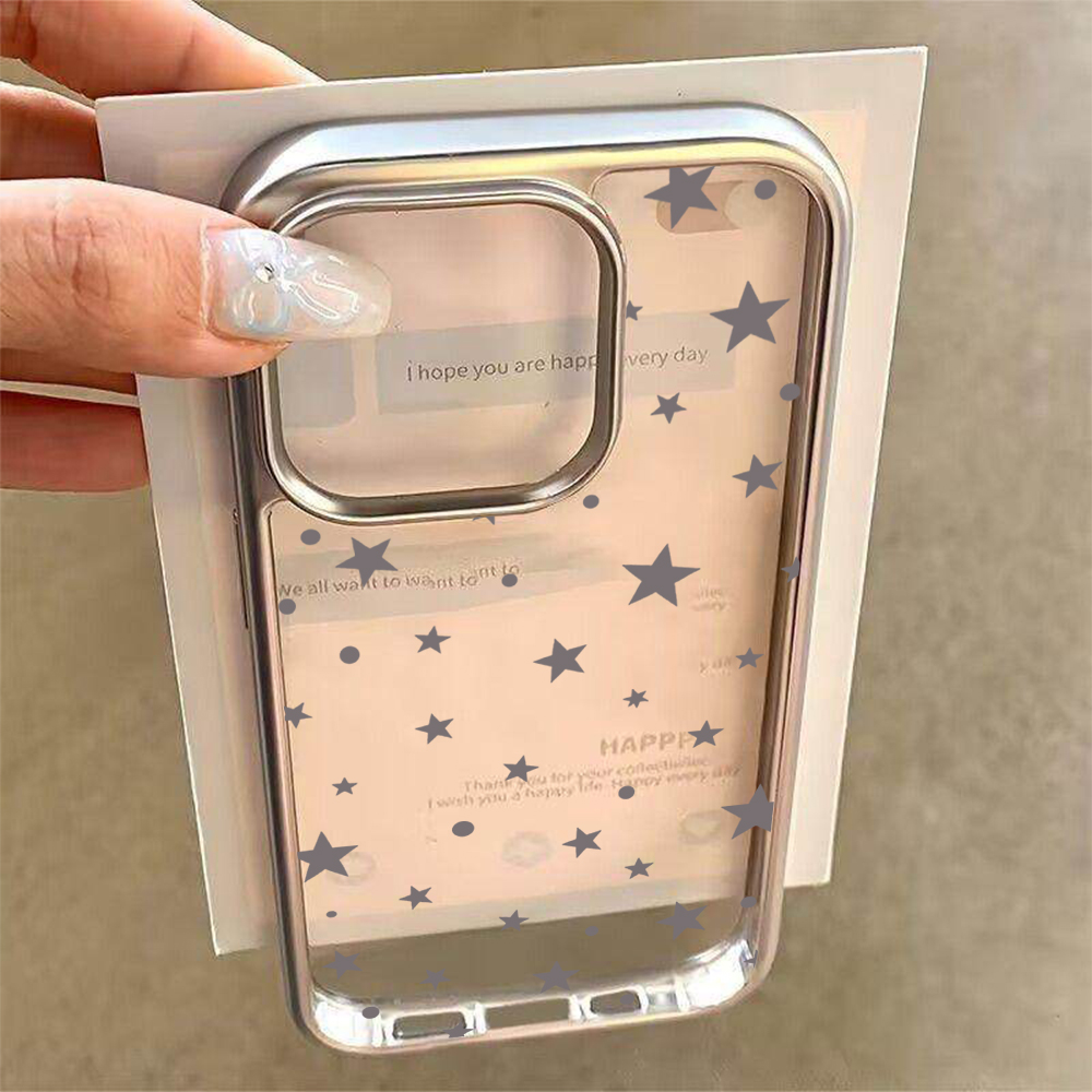 Y2K Stars Fashion Clear Cases  - Phone Cases Clear recension och pris