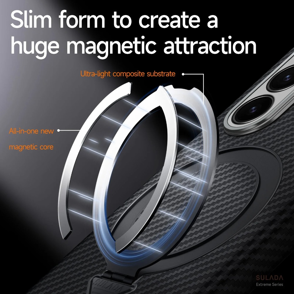 Business Carbon Fibre Magnetic - Ring Stand Case recension och pris