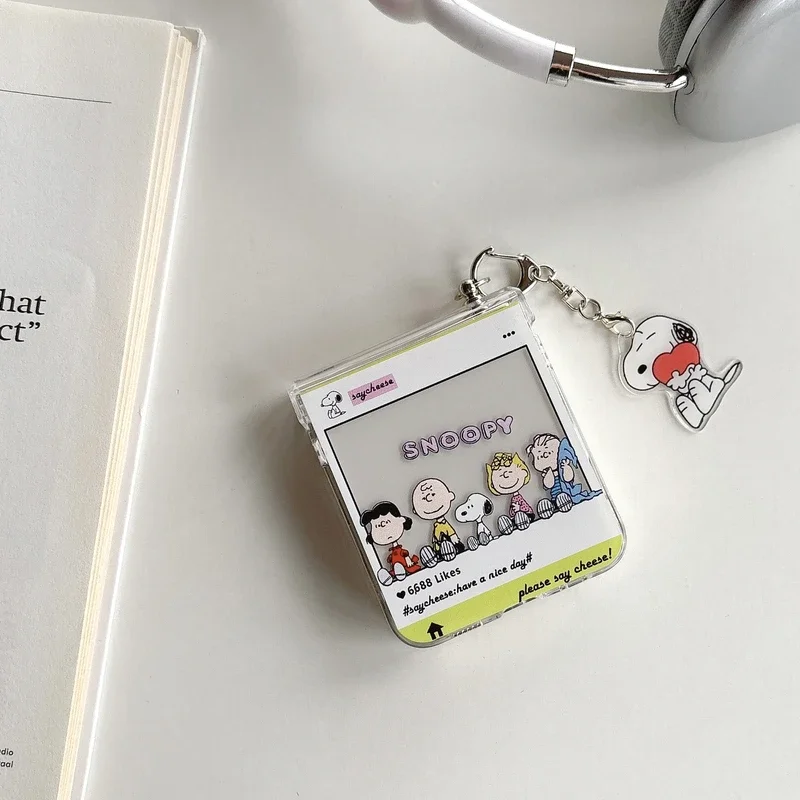 Cute Cartoon Snoopy Charlie Br - Phone Cases Z Flip 5 recension och pris