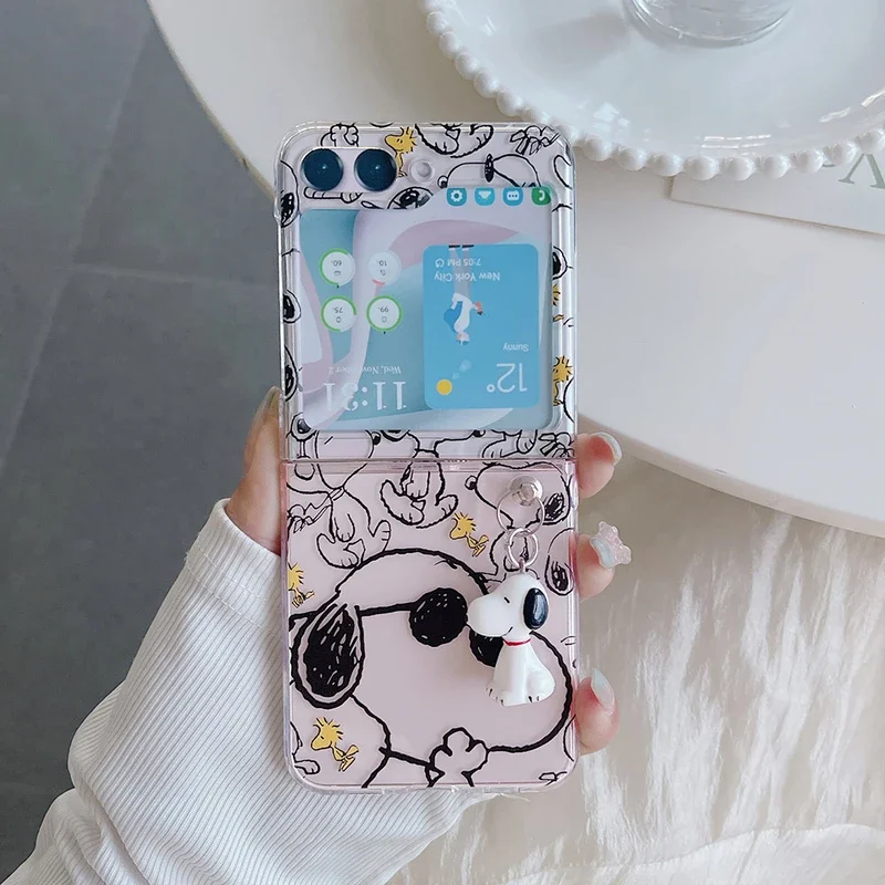 Cute Cartoon Snoopy Charlie Br - Phone Cases Z Flip 5 recension och pris