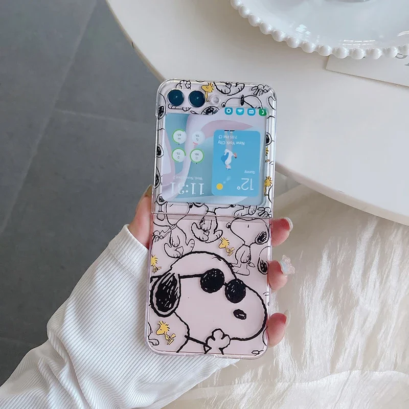 Cute Cartoon Snoopy Charlie Br - Phone Cases Z Flip 5 recension och pris