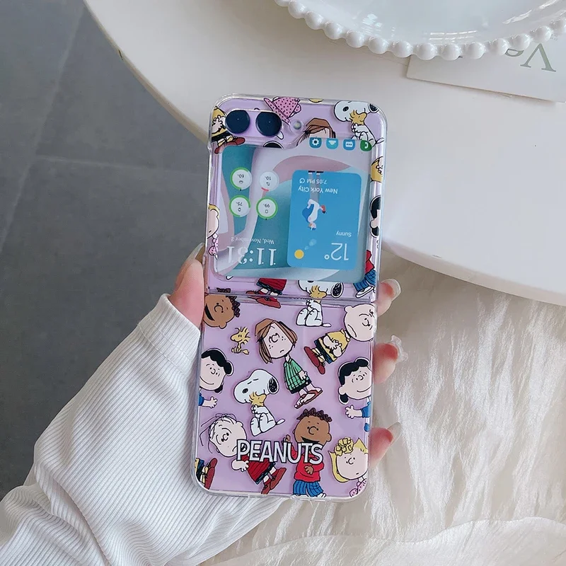 Cute Cartoon Snoopy Charlie Br - Phone Cases Z Flip 5 recension och pris