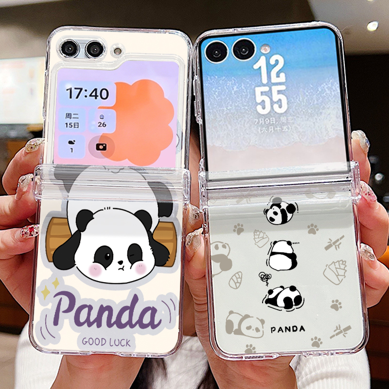 Cartoon Panda Printed Phone Ca - Phone Cases Z Flip 5 recension och pris