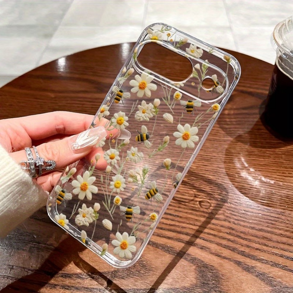 Cute Honeybee Flower Pattern S - Phone Cases Clear recension och pris