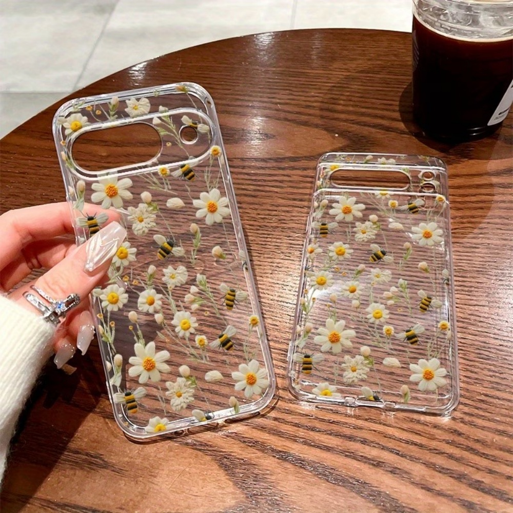 Cute Honeybee Flower Pattern S - Phone Cases Clear recension och pris