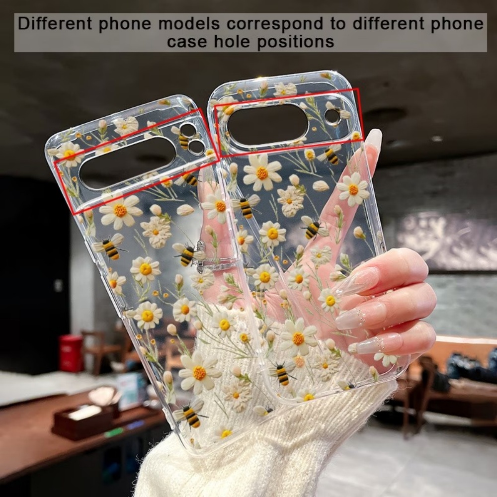 Cute Honeybee Flower Pattern S - Phone Cases Clear recension och pris