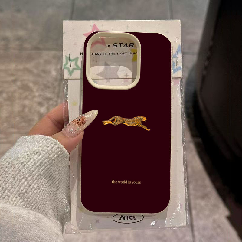 Minimalist Leopard Running Pat - Phone Cases Leopard Print recension och pris
